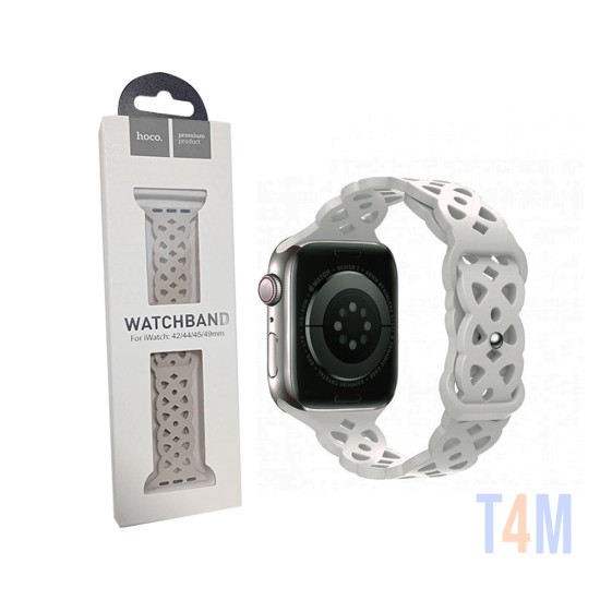 Bracelete Oca de Silicona Hoco WA09 para iWatch (42/44/45/49mm) Cor da Estrela